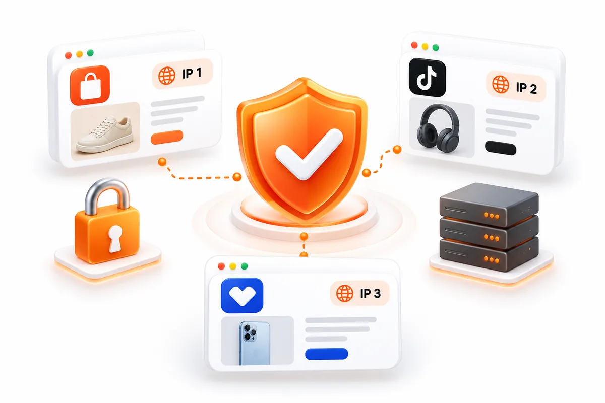 Gán proxy, tách IP riêng cho từng shop để bảo vệ tài khoản